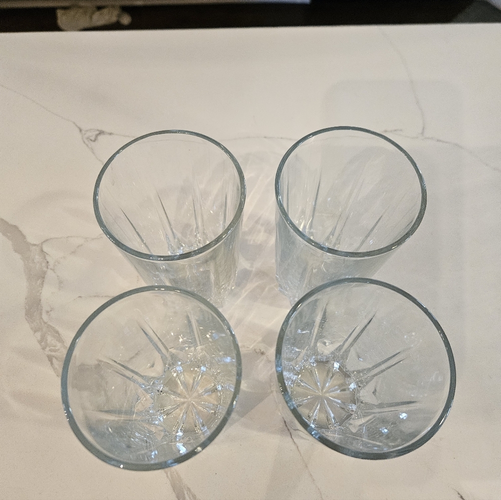 Arcoroc Hussard Clear Cooler Crystal Glasses Set Of 4 - Picture 6 of 6